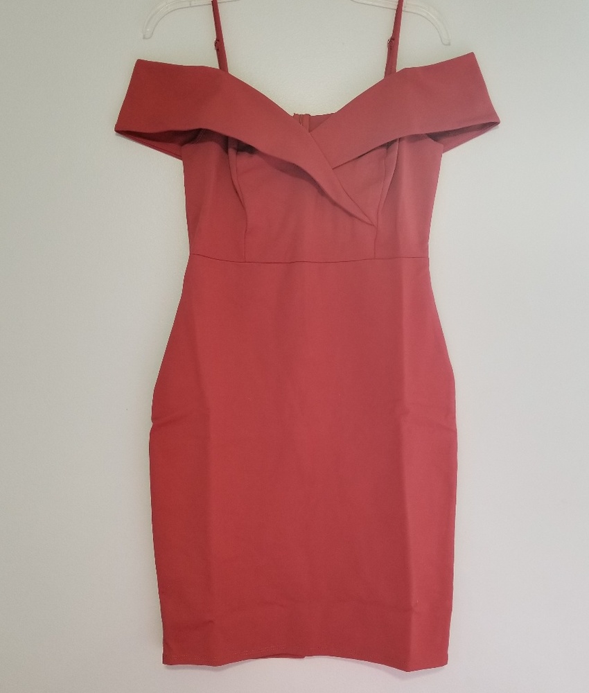 Soprano Cold Shoulder Bodycon Dress Large - Picture 2 of 5